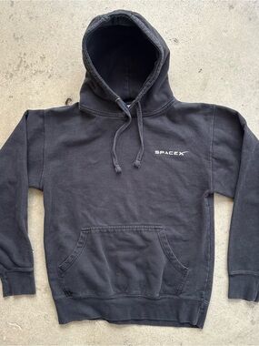 SpaceX Hooded Sweatshirt Men's Medium Black